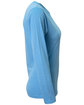 A4 Ladies' Long-Sleeve Softek V-Neck T-Shirt light blue ModelSide