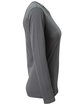 A4 Ladies' Long-Sleeve Softek V-Neck T-Shirt graphite ModelSide