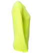 A4 Ladies' Long-Sleeve Softek V-Neck T-Shirt safety yellow ModelSide