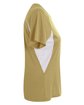 A4 Ladies' Color Block Performance V-Neck T-Shirt vegas gold/ wht ModelSide