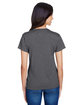 A4 Ladies' Topflight Heather V-Neck T-Shirt  ModelBack