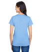 A4 Ladies' Topflight Heather V-Neck T-Shirt light blue ModelBack