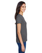 A4 Ladies' Topflight Heather V-Neck T-Shirt  ModelSide