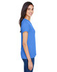 A4 Ladies' Topflight Heather V-Neck T-Shirt royal ModelSide