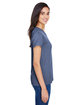 A4 Ladies' Topflight Heather V-Neck T-Shirt navy ModelSide