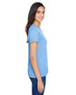 A4 Ladies' Topflight Heather V-Neck T-Shirt light blue ModelSide