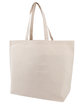 OAD Jumbo Gusseted Tote natural ModelQrt