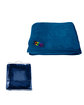 Prime Line Chenille Micro Plush Fleece Blanket navy blue DecoFront