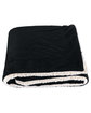 Prime Line Micro Mink Sherpa Blanket black ModelQrt