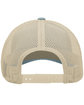 Pacific Headwear Low-Pro Trucker Cap smk bl/ bge/ smk ModelBack