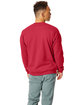 Hanes Unisex Ecosmart® 50/50 Crewneck Sweatshirt deep red ModelBack