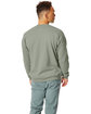Hanes Unisex Ecosmart® 50/50 Crewneck Sweatshirt stonewash green ModelBack