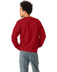 Hanes Unisex Ecosmart® 50/50 Crewneck Sweatshirt red pepper hthr ModelBack