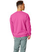 Hanes Unisex Ecosmart® 50/50 Crewneck Sweatshirt wow pink ModelBack