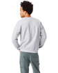 Hanes Unisex Ecosmart® 50/50 Crewneck Sweatshirt light steel ModelBack