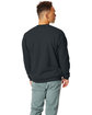 Hanes Unisex Ecosmart® 50/50 Crewneck Sweatshirt BLACK ModelBack