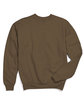 Hanes Unisex Ecosmart® 50/50 Crewneck Sweatshirt ARMY BROWN FlatFront