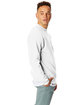 Hanes Unisex Ecosmart® 50/50 Crewneck Sweatshirt white ModelSide
