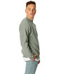 Hanes Unisex Ecosmart® 50/50 Crewneck Sweatshirt STONEWASH GREEN ModelSide