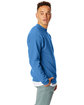 Hanes Unisex Ecosmart® 50/50 Crewneck Sweatshirt DENIM BLUE ModelSide