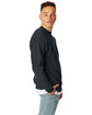 Hanes Unisex Ecosmart® 50/50 Crewneck Sweatshirt BLACK ModelSide