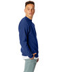 Hanes Unisex Ecosmart® 50/50 Crewneck Sweatshirt DEEP ROYAL ModelSide