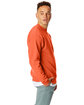 Hanes Unisex Ecosmart® 50/50 Crewneck Sweatshirt ORANGE ModelSide