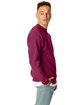 Hanes Unisex Ecosmart® 50/50 Crewneck Sweatshirt CARDINAL ModelSide