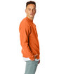 Hanes Unisex Ecosmart® 50/50 Crewneck Sweatshirt safety orange ModelSide
