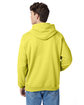 Hanes Unisex Ecosmart® 50/50 Pullover Hooded Sweatshirt yellow ModelBack