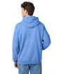 Hanes Unisex Ecosmart® 50/50 Pullover Hooded Sweatshirt carolina blue ModelBack