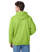Hanes Unisex Ecosmart® 50/50 Pullover Hooded Sweatshirt LIME ModelBack