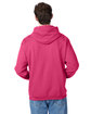 Hanes Unisex Ecosmart® 50/50 Pullover Hooded Sweatshirt wow pink ModelBack