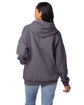 Hanes Unisex Ecosmart® 50/50 Pullover Hooded Sweatshirt charcoal heather ModelBack