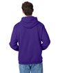 Hanes Unisex Ecosmart® 50/50 Pullover Hooded Sweatshirt purple ModelBack