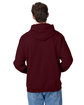 Hanes Unisex Ecosmart® 50/50 Pullover Hooded Sweatshirt maroon ModelBack