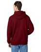Hanes Unisex Ecosmart® 50/50 Pullover Hooded Sweatshirt athltc cardinal ModelBack