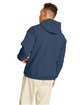 Hanes Unisex Ecosmart® 50/50 Pullover Hooded Sweatshirt heather navy ModelBack