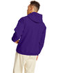 Hanes Unisex Ecosmart® 50/50 Pullover Hooded Sweatshirt athletic purple ModelBack