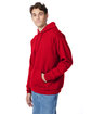 Hanes Unisex Ecosmart® 50/50 Pullover Hooded Sweatshirt deep red ModelQrt
