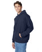 Hanes Unisex Ecosmart® 50/50 Pullover Hooded Sweatshirt navy ModelQrt