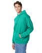 Hanes Unisex Ecosmart® 50/50 Pullover Hooded Sweatshirt kelly green ModelQrt