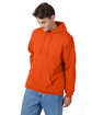 Hanes Unisex Ecosmart® 50/50 Pullover Hooded Sweatshirt orange ModelQrt