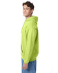 Hanes Unisex Ecosmart® 50/50 Pullover Hooded Sweatshirt safety green ModelSide