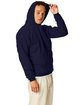 Hanes Unisex Ecosmart® 50/50 Pullover Hooded Sweatshirt athletic navy ModelSide