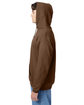 Hanes Unisex Ecosmart® 50/50 Pullover Hooded Sweatshirt army brown ModelSide