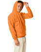 Hanes Unisex Ecosmart® 50/50 Pullover Hooded Sweatshirt tennessee orange ModelSide