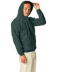 Hanes Unisex Ecosmart® 50/50 Pullover Hooded Sweatshirt ATHLETIC DK GREN ModelSide