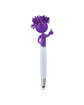 MopToppers Thumbs Up Screen Cleaner With Stylus Pen purple ModelBack