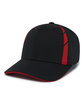 Pacific Headwear Coolcore Sideline Cap black/ red ModelQrt